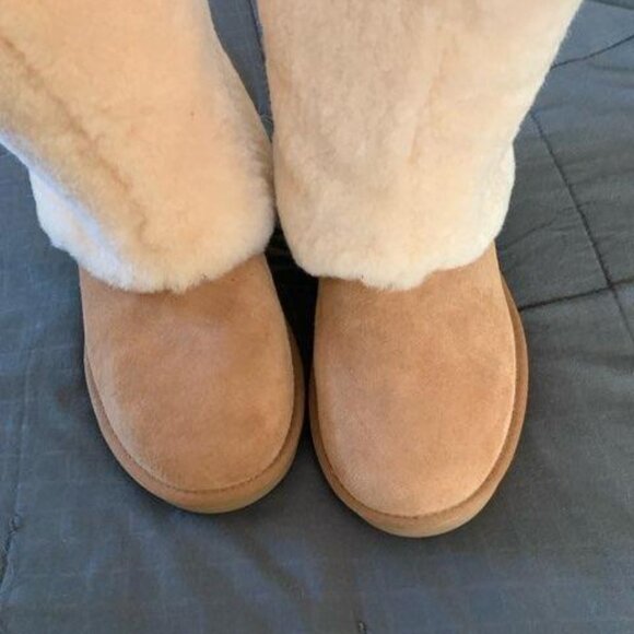 UGG Women' Classic PATTEN boots CHESTNUT 1006011 SHEEPSKIN SIZE7 new no box - Picture 4 of 12